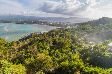 boracay Adası, Filipinler havadan görünümü