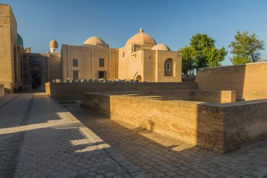 Semerkant, Özbekistan 'da Şah-i-Zinda mezarlığı