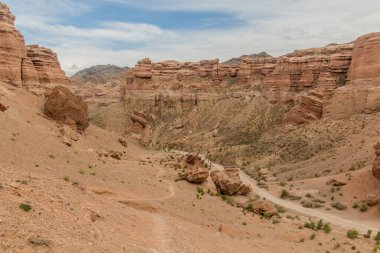 Kazakistan 'daki Charyn Kanyonu Duvarları