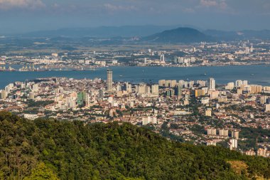 Penang, Malezya 'nın havadan görünüşü