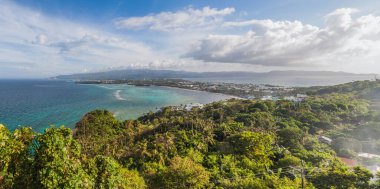 boracay Adası, Filipinler havadan görünümü