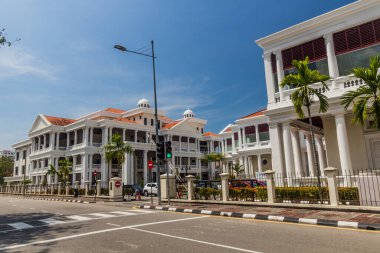 George Town, Malezya - 20 Mart 2018: George Town, Malezya Penang Yüksek Mahkemesi Binası