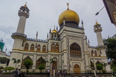 SINGAPORE, SINGAPORE - 10 Mart 2018: Singapur 'daki Sultan Camii.