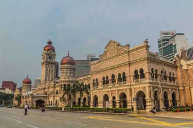 KUALA LUMPUR, MALAYSIA - 29 Mart 2018: Sultan Abdul Samad Binası Kuala Lumpur, Malezya