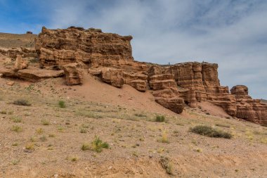 Kazakistan 'daki Charyn Kanyonu Duvarları