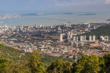 Penang, Malezya 'nın havadan görünüşü