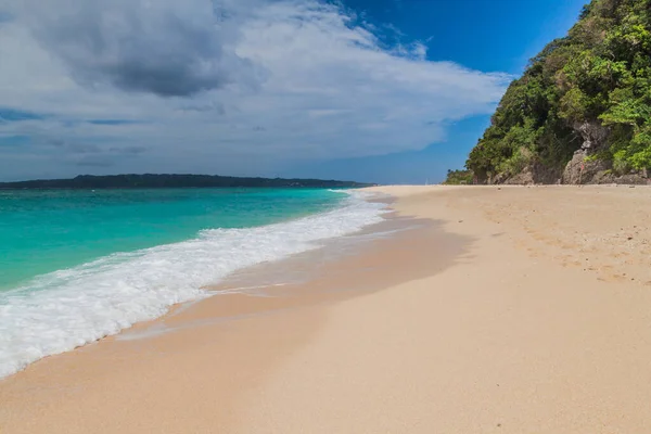 Παραλία Puka Στο Νησί Boracay Φιλιππίνες — Φωτογραφία Αρχείου