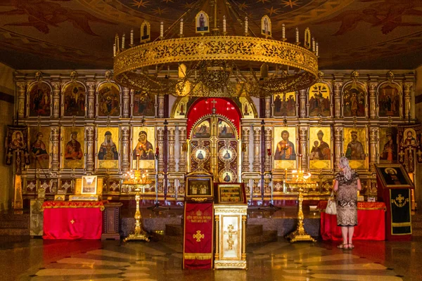 Yekaterinburg Russia 2018 Interior Church Blood Honour All Saints Resplendendent — 스톡 사진