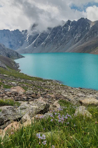 Lago Ala Kul Nella Catena Montuosa Terskey Alatau Kirghizistan — Foto Stock