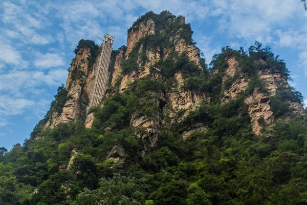 Aufzug Bailong Hundert Drachen Zhangjiajie National Forest Park Der Provinz — Stockfoto