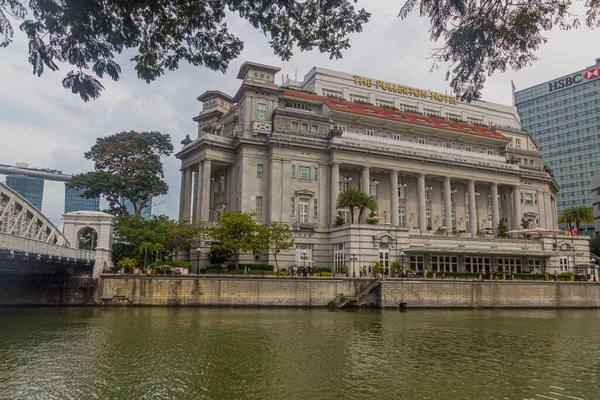 Singapore Singapore Marzo 2018 Fullerton Hotel Singapore — Foto Stock