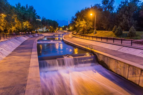 Esentai Vesnovka Rivier Almaty Kazachstan — Stockfoto