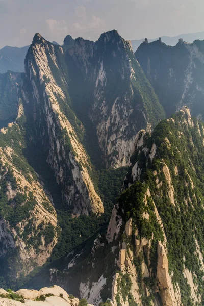 Uitzicht Vanaf Top Van Hua Shan Berg Provincie Shaanxi China — Stockfoto