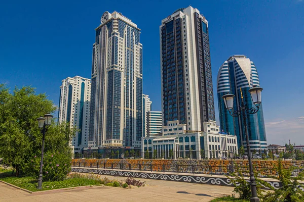Grozny Russia June 2018 Skyscrapes Grozny City Chechnya Russia — Stock Photo, Image