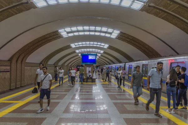 Almaty Kazakhstan Julio 2018 Interior Una Estación Metro Almaty —  Fotos de Stock