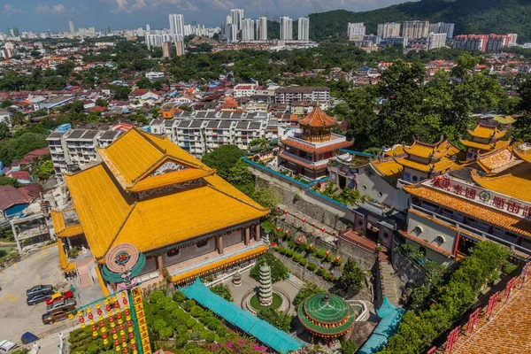 Luchtfoto Van Penang Kek Lok Boeddhistische Tempel Maleisië — Stockfoto