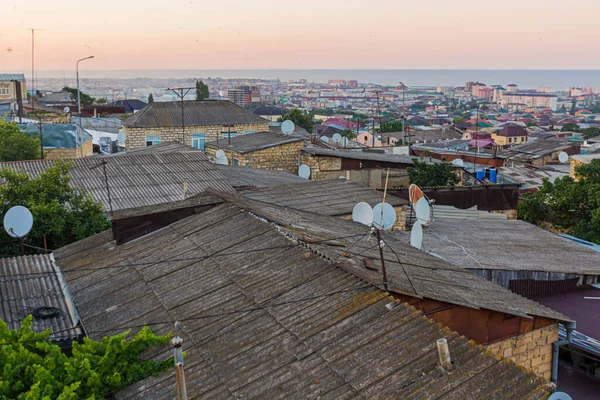 Skyline Derbent Republice Dagestanu Rosja — Zdjęcie stockowe