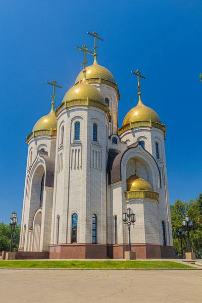 Iglesia Todos Los Santos Sobor Vsekh Svyatykh Volgogrado Rusia — Foto de Stock