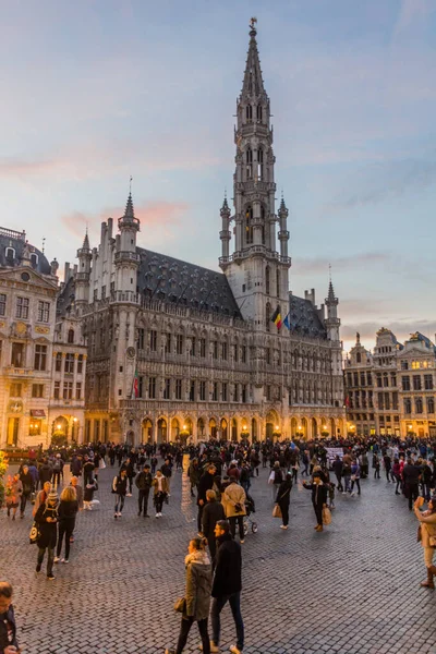 Bryssel Belgien Nov 2018 Rådhuset Grand Place Grote Markt Bryssel — Stockfoto