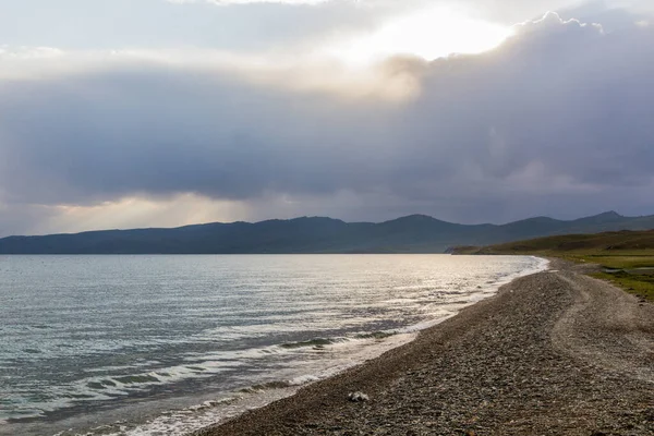 Άποψη Της Λίμνης Song Kul Κιργιστάν — Φωτογραφία Αρχείου