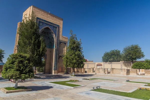 Ворота Мавзолея Гур Амир Самарканде Узбекистан — стоковое фото