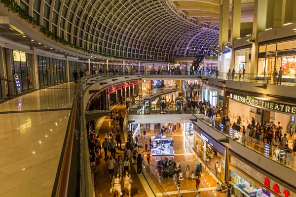 Singapore Singapore March 2018 Interior Shoppes Marina Bay Sands Shopping — стокове фото