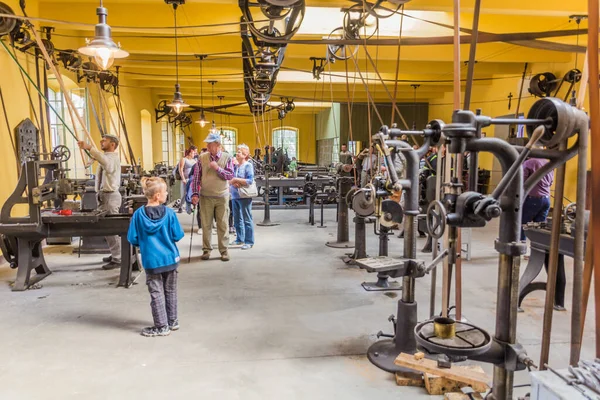 Zamberk Czechia September 2018 Inci Yüzyıl Fabrikası Eski Makine Teknoloji — Stok fotoğraf