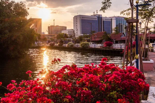 Sunset Malacca River Malacca Melaka Malaysia — Stock Photo, Image