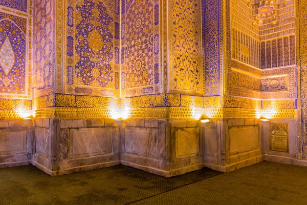 Samarkand Uzbekistan April 2018 Innenraum Von Madrasa Tilya Kori Samarkand — Stockfoto