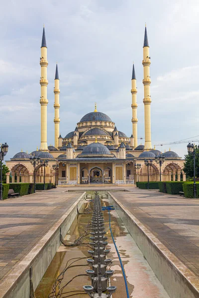 Akhmad Kadyrov Mosque Officially Known Heart Chechnya Grozny Russia — Stock Photo, Image
