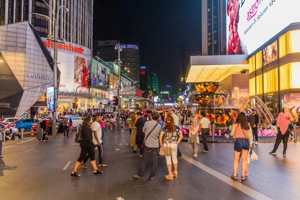 Kuala Lumpur Malaysia March 2018 Night View Bukit Bintang Street — 图库照片