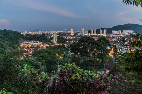 Evening Aerial View Penang Malaysia — Stock Photo, Image