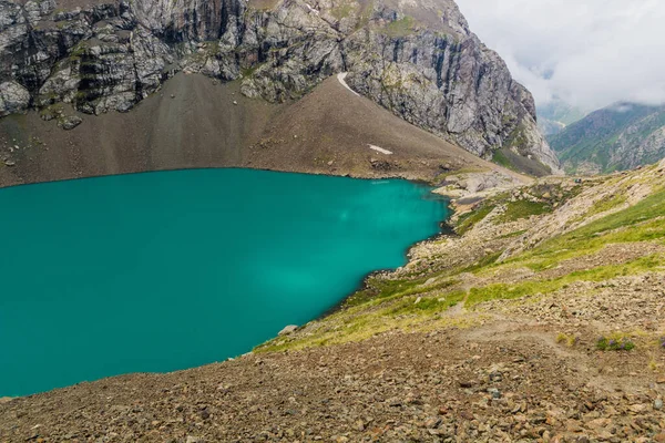 Lac Ala Kul Dans Chaîne Montagnes Terskey Alatau Kirghizistan — Photo