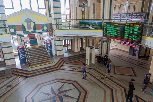 Omsk Russland Juli 2018 Innenausbau Des Bahnhofs Omsk — Stockfoto