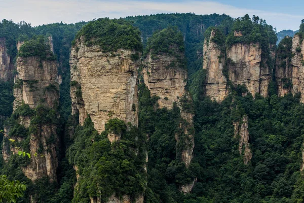 Rocky Landscape Wulingyuan Scenic Historic Interest Area Zhangjiajie National Forest — Stock Photo, Image