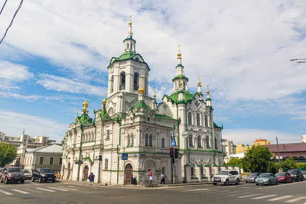 Tyumen Rusia Julio 2018 Iglesia Del Salvador Spasskaya Tserkov Tyumen — Foto de Stock