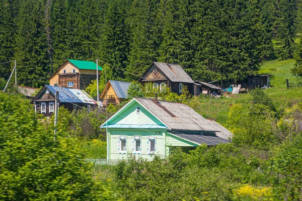 Vila Perm Krai Rússia — Fotografia de Stock