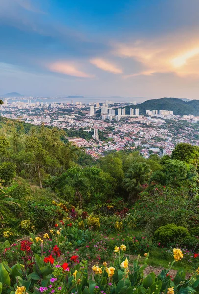 Veduta Georgetown Sull Isola Penang Malesia — Foto Stock