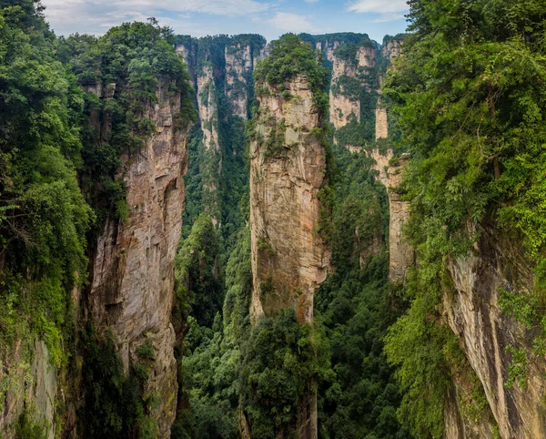 Formações Rochosas Wulingyuan Scenic Area Zhangjiajie Forest Park China — Fotografia de Stock