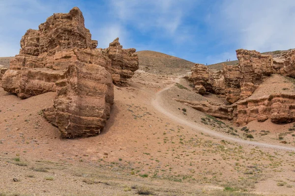 Vista Sharyn Canyon Cazaquistão — Fotografia de Stock