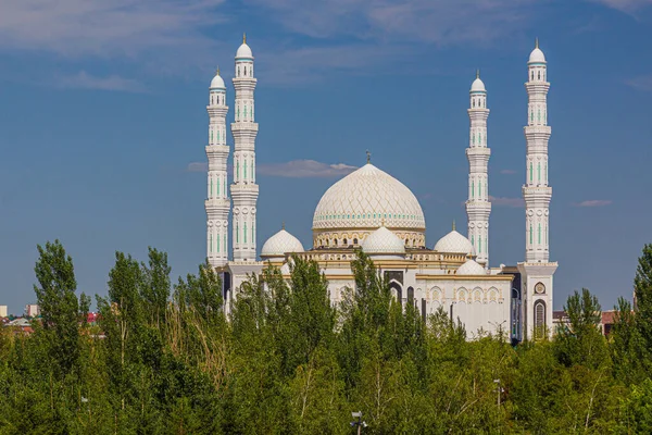 Hazrat Sultan Moschee Astana Heute Nur Sultan Der Hauptstadt Kasachstans — Stockfoto