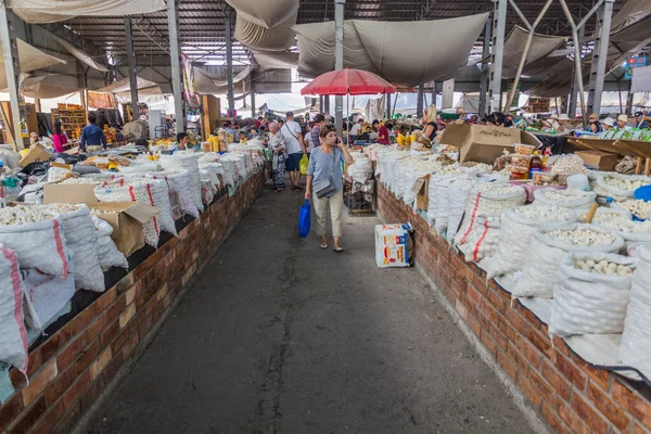 Bishkek Kyrgyzstan Luglio 2017 Kurut Palline Yogurt Essiccate Bazar Osh — Foto Stock