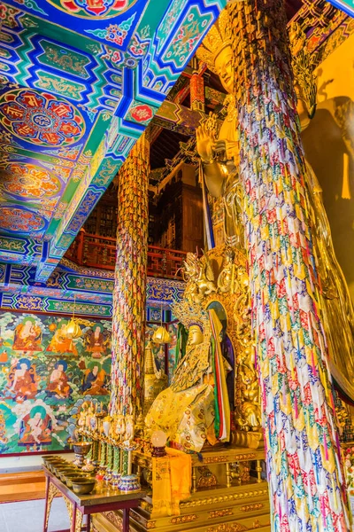 Cina Agosto 2018 Statua Del Buddha Alto Nel Tempio Guangren — Foto Stock