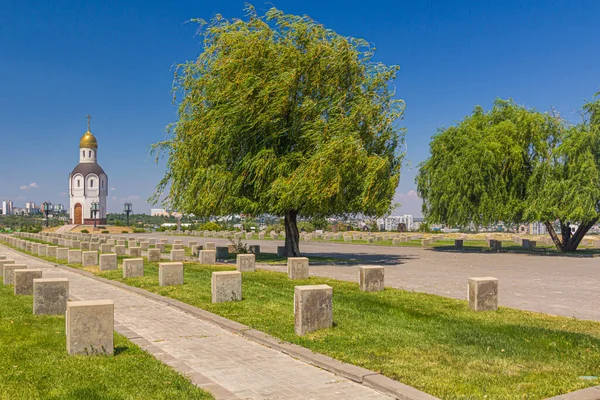 Soldatenfriedhof Auf Dem Gedenkkomplex Zur Schlacht Von Stalingrad Auf Dem — Stockfoto