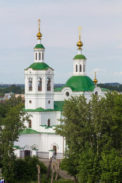 Igreja Voznesensko Georgiyevskiy Tyumen Rússia — Fotografia de Stock