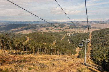 Sırbistan 'ın Tornik dağında Altın Gondol