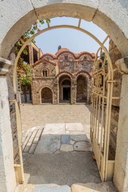Yunanistan 'ın Moreloponnese yarımadasındaki Mystras' taki Metropolitan Saint Demetrius Kilisesi