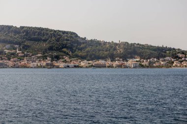 Zakynthos kasabası Yunanistan 'ın Zakynthos adasında