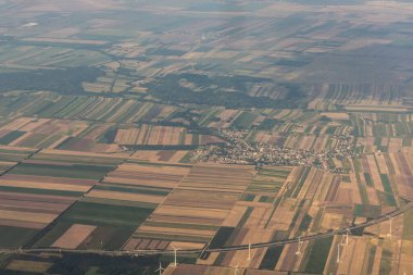Avusturya, Nickelsdorf köyünün hava manzarası