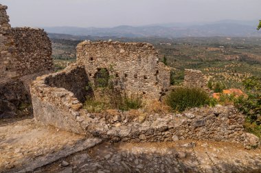 Yunanistan 'ın Mora yarımadasındaki Mystras kalıntıları, .